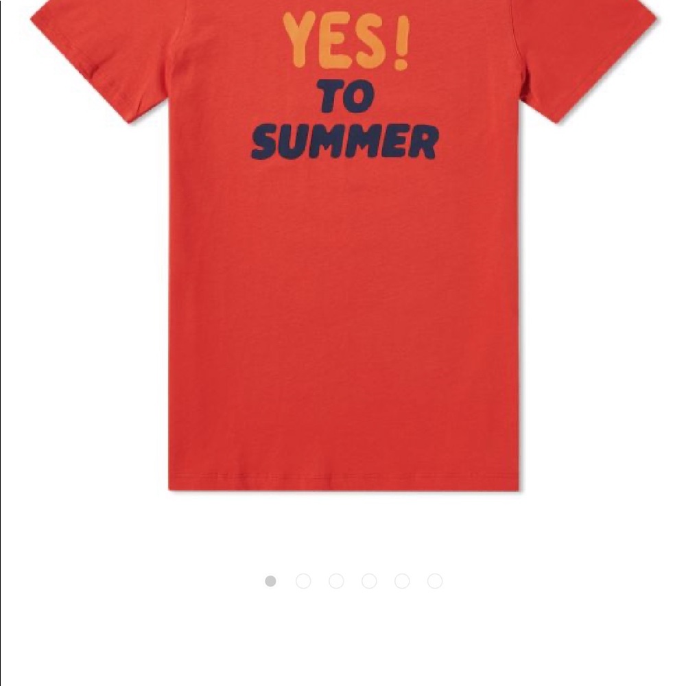 A.P.C. Red Yes! To Summer Red Women T-shirt